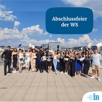 Abschlussfeier-Gruppenbild der WS IB Böblingen Jahrgang 2023